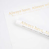 Водостойкий Крафт "Always Will" (15 л.) - #E111 Белый-Золото